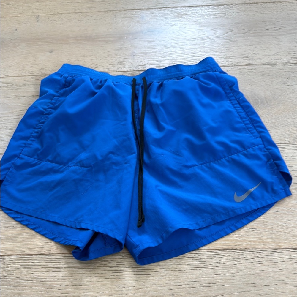 Nike Blue Athletic Shorts Lightweight Drawstring
